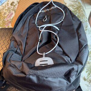 Silversea Backpack Black 17" x 12 1/2" Multiple Pockets New